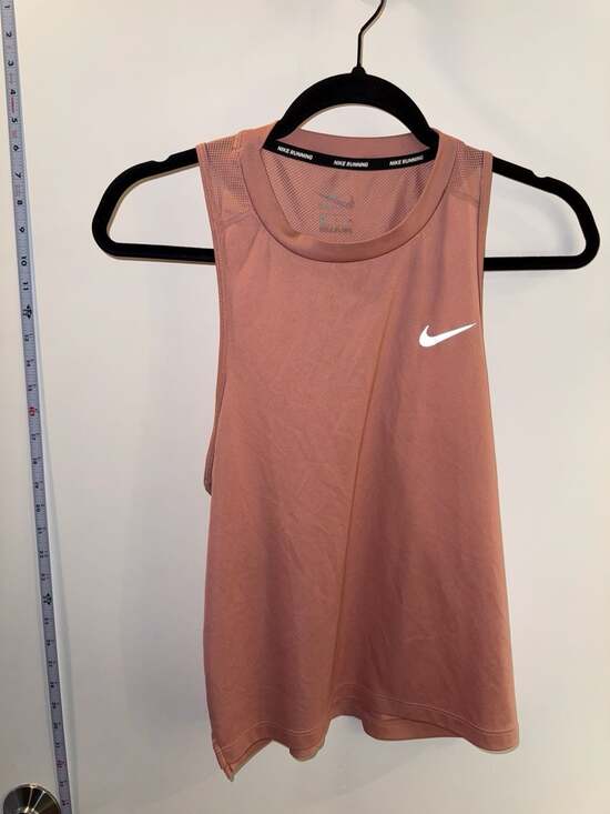 Nike Tops - Nike Running Women's Dri-FIT Miler Racerback Mesh Tank Top, Mauve, Size S
